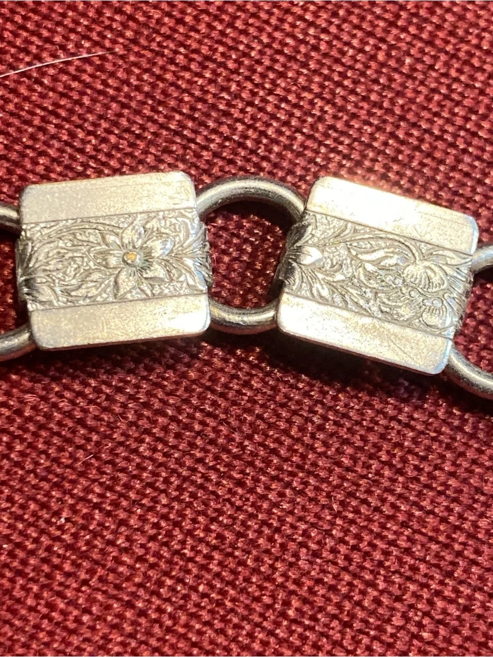 Silver-Tone Linked Square Bracelet - Women's Accessories